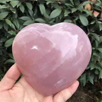 1,1 кг Натуральный розовый кристалл розового кварца, образец сердца, кристалл Исцеления