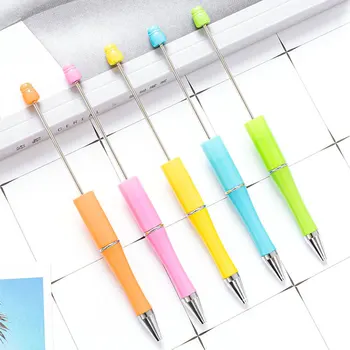 60 шт. Пластиковая ручка с бисером, ассорти шариковых ручек, шариковая ручка 