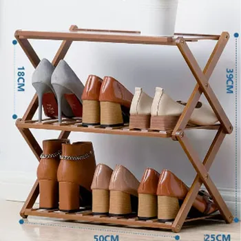 Полка для хранения Обуви, Складная Полка для обуви, Простой дверной проем, Экономичный бытовой Небольшой шкаф для хранения обуви