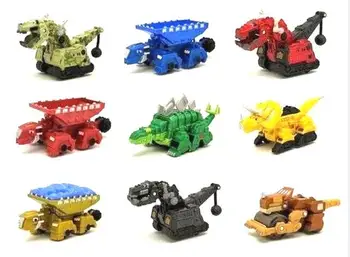 Dinotrux Грузовик с динозавром, съемные мини-модели игрушечных автомобилей с динозаврами, новые детские подарки, игрушки, модели динозавров, мини-игрушки для детей