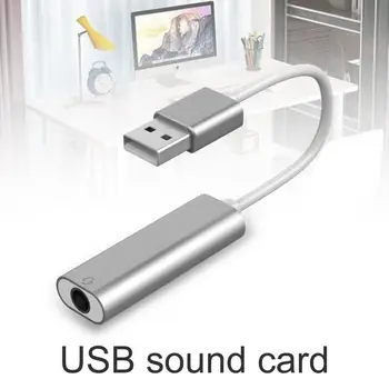Аудио Звуковая карта 2 в 1 Plug Play Портативный Внешний 7,1 канальный разъем USB C с разъемом 3,5 мм Аудио Микрофон Адаптер для наушников